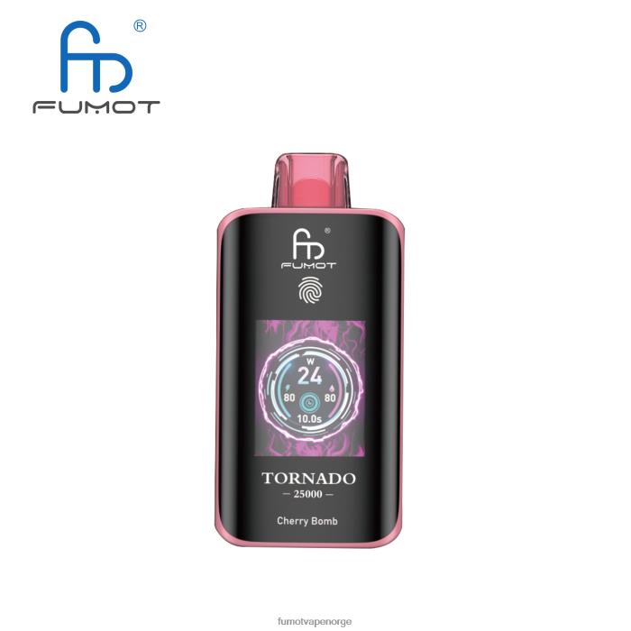 Fumot Puff - Fumot Tornado 25000 engangsvape kirsebærbombe FV2H84
