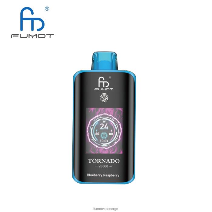 Fumot Tech - Fumot Tornado 25000 engangsvape blåbær bringebær FV2H83