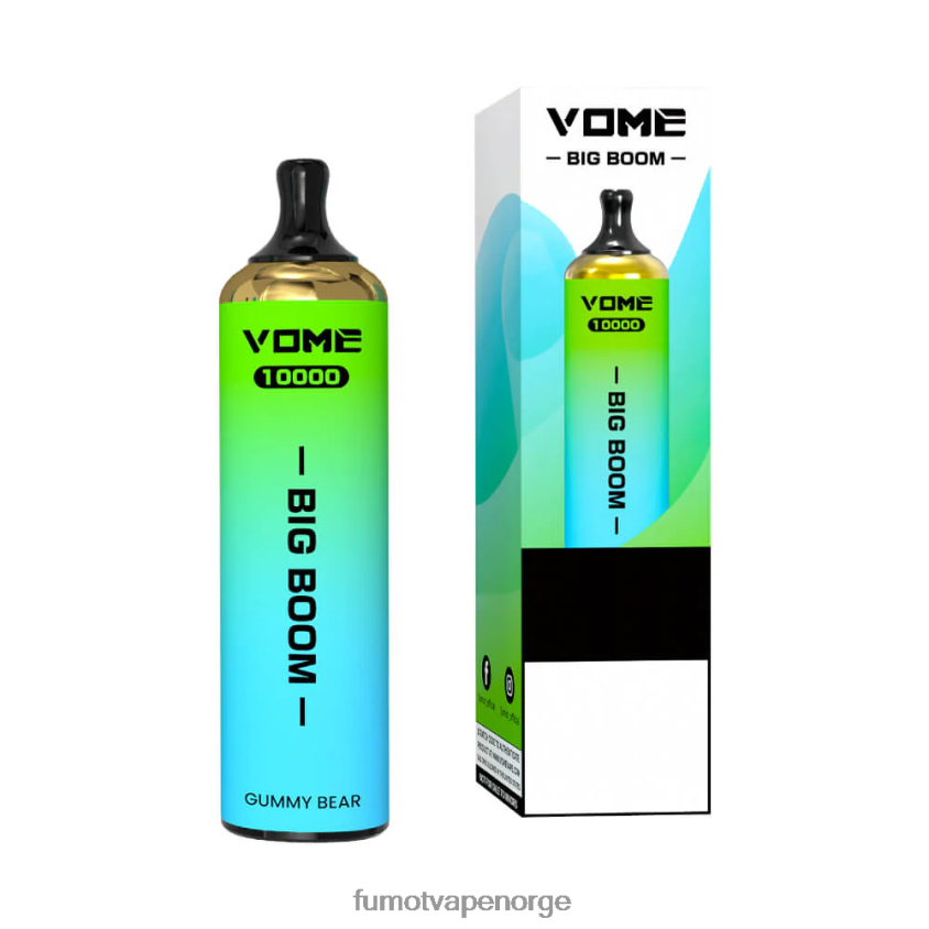 Fumot Vape Shop | Fumot Vome Big Boom engangs vape penn 10000 - 20ml (1 stk) jordbær vannmelon is XH0864446