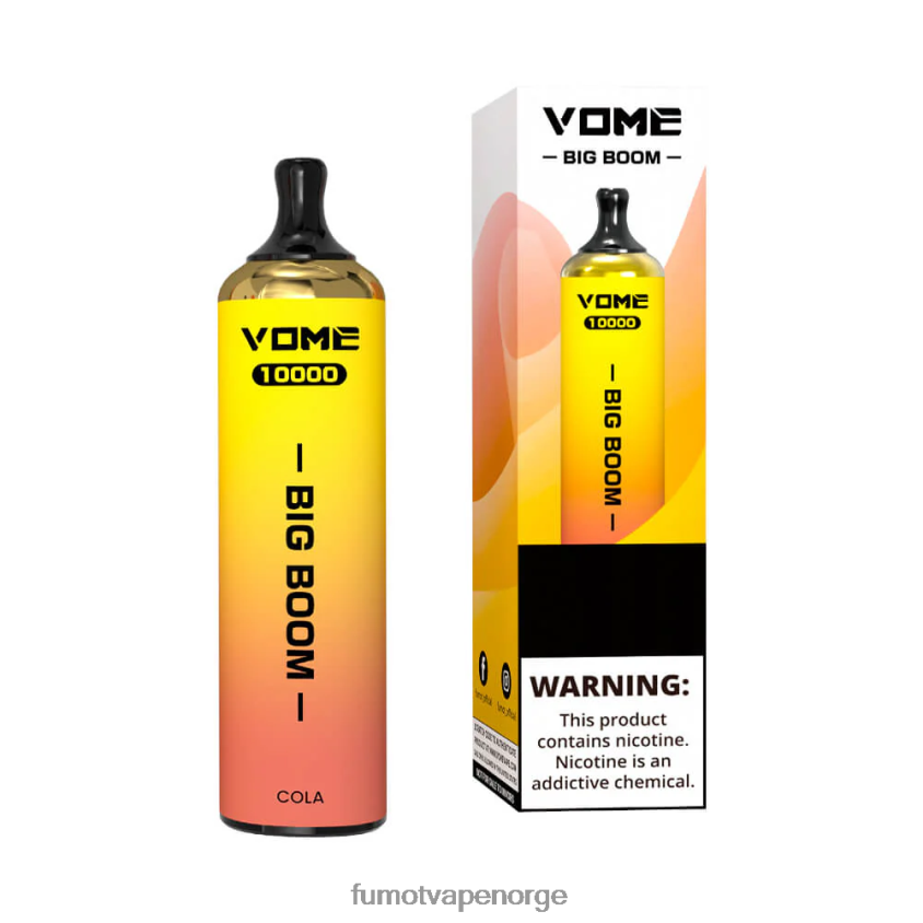 Fumot Vape Shop | Fumot Vome Big Boom engangs vape penn 10000 - 20ml (1 stk) jordbær vannmelon is XH0864446