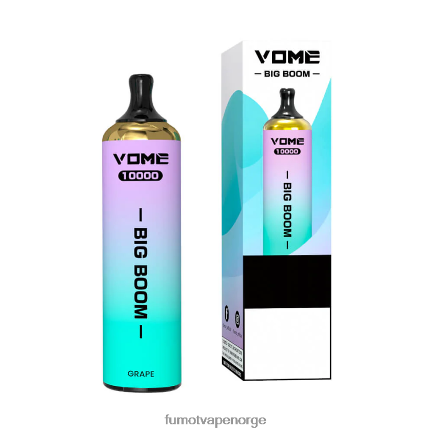 Fumot Vape Shop | Fumot Vome Big Boom engangs vape penn 10000 - 20ml (1 stk) jordbær vannmelon is XH0864446