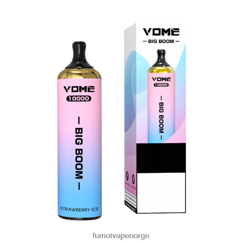 Fumot Vape Shop | Fumot Vome Big Boom engangs vape penn 10000 - 20ml (1 stk) jordbær vannmelon is XH0864446