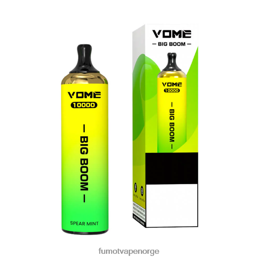 Fumot Vape Shop | Fumot Vome Big Boom engangs vape penn 10000 - 20ml (1 stk) jordbær vannmelon is XH0864446