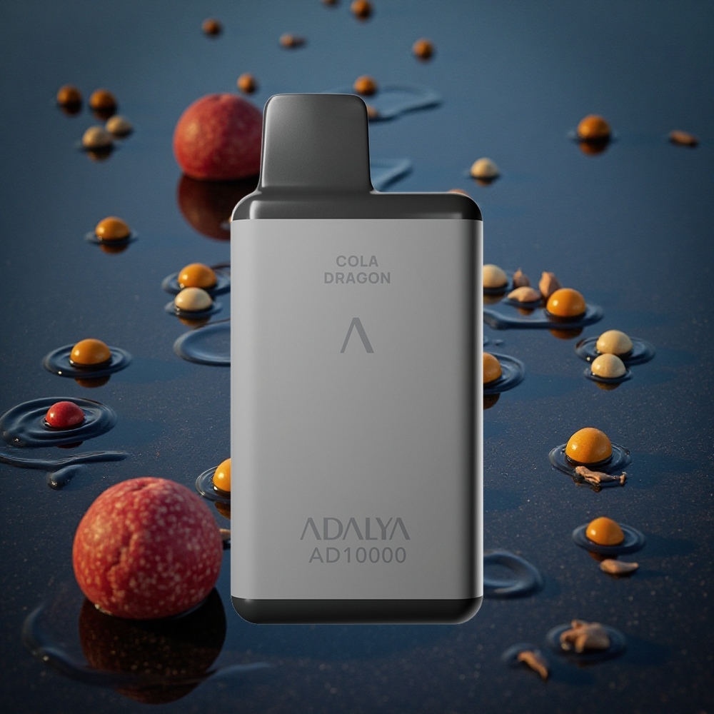 Adalya AD 10000 Puffs Brukbart E-damp Romgrå