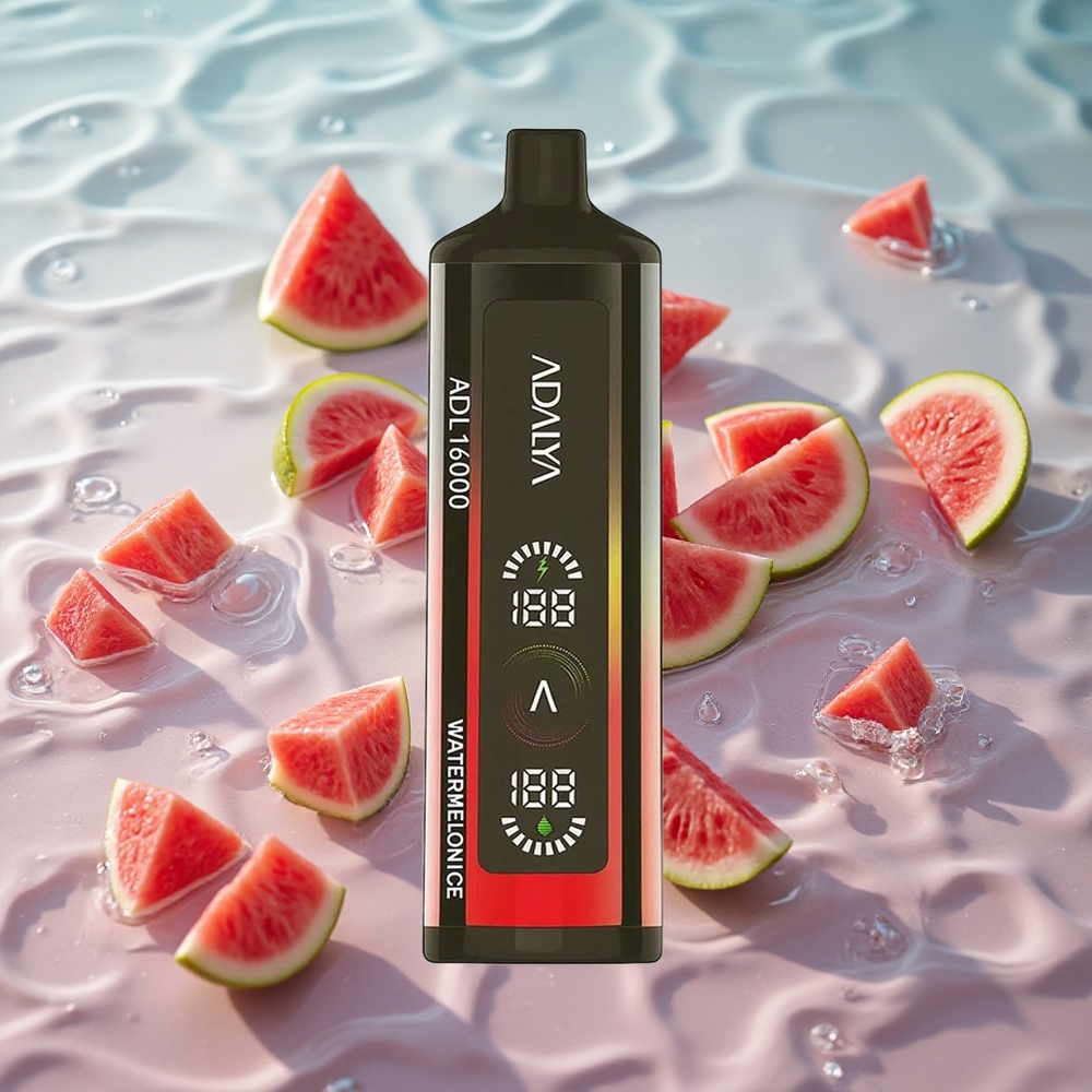Adalya ADL 16000 PRO Puffs Engangsbatteri Vannmelon Is med Digital Skjerm og Smart Mesh Coil