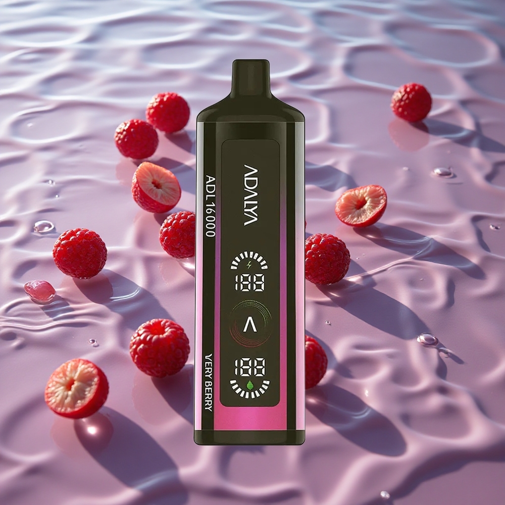 Adalya ADL 16000 PRO Puffs Engangsvape Svært Bær med Digital Skjerm og Smart Mesh Coil