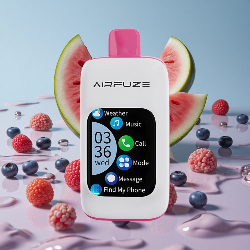 AirFuze Smart 30000 Puffs Engangs Vape Blåbær Vannmelon med 5% Nikotin og Type-C-lading