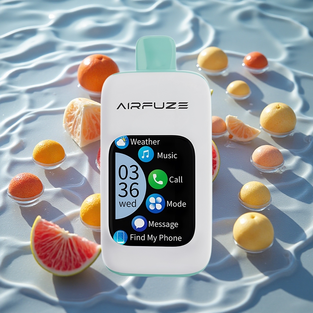 AirFuze Smart 30000 Puffs Engangs Vape Regnbue Frukt Eksplosjon med 5% Nikotin og 900mAh Batteri