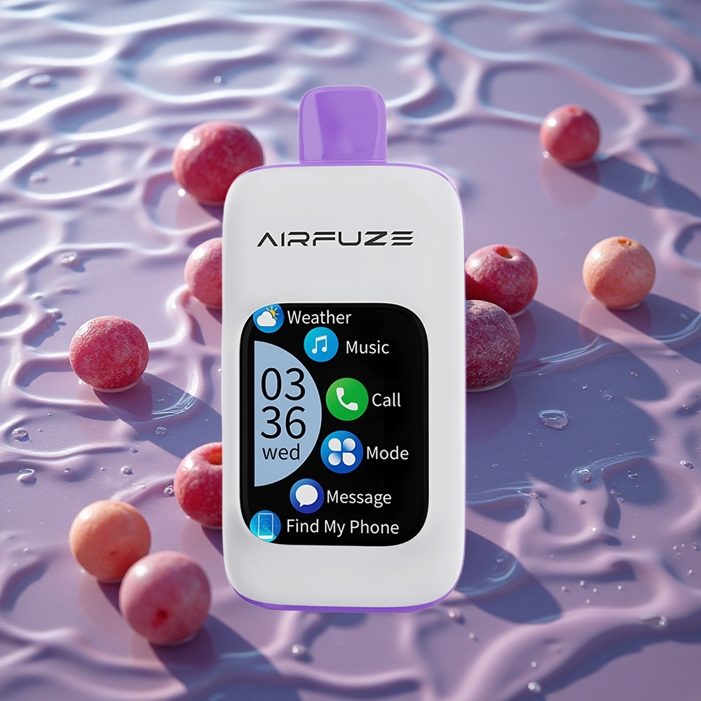 AirFuze Smart Pro 40000 Puffs Bærbar Damper Druetrykk med 900mAh Oppladbar Batteri og 20ML E-væske