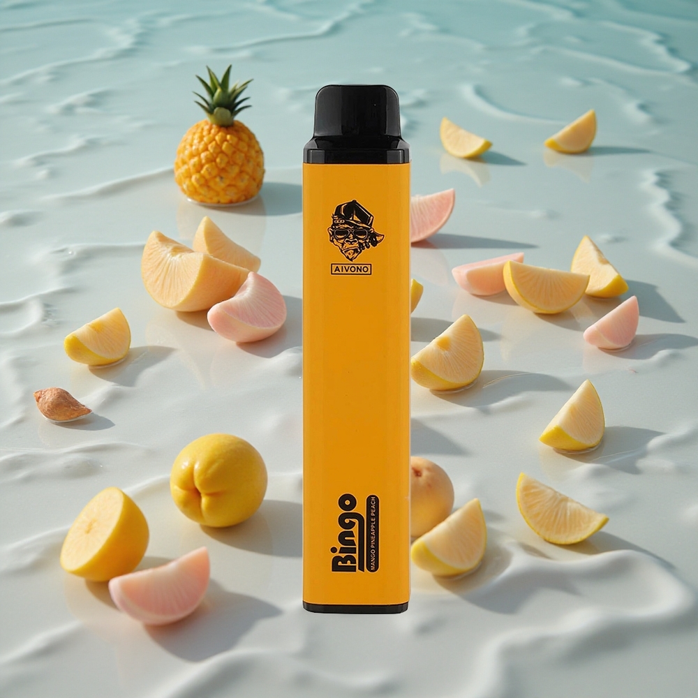 Aivono AIM BINGO 4000 Puffs Wango Ananas Fersken med 10 mL og opptil 4000 Puffs