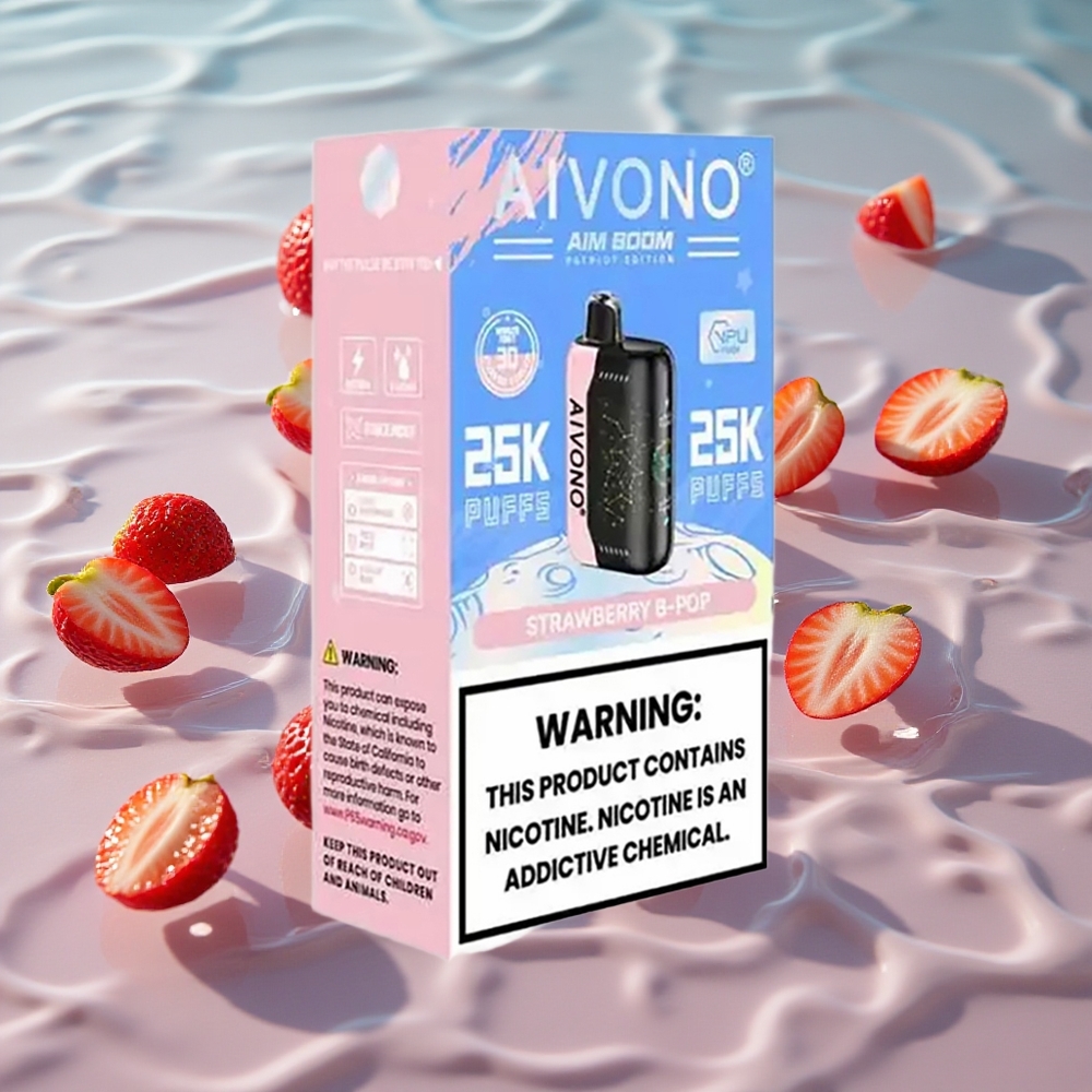 Aivono AIM BOOM 25000 Puffs Bær B Pop med Type-C-lading