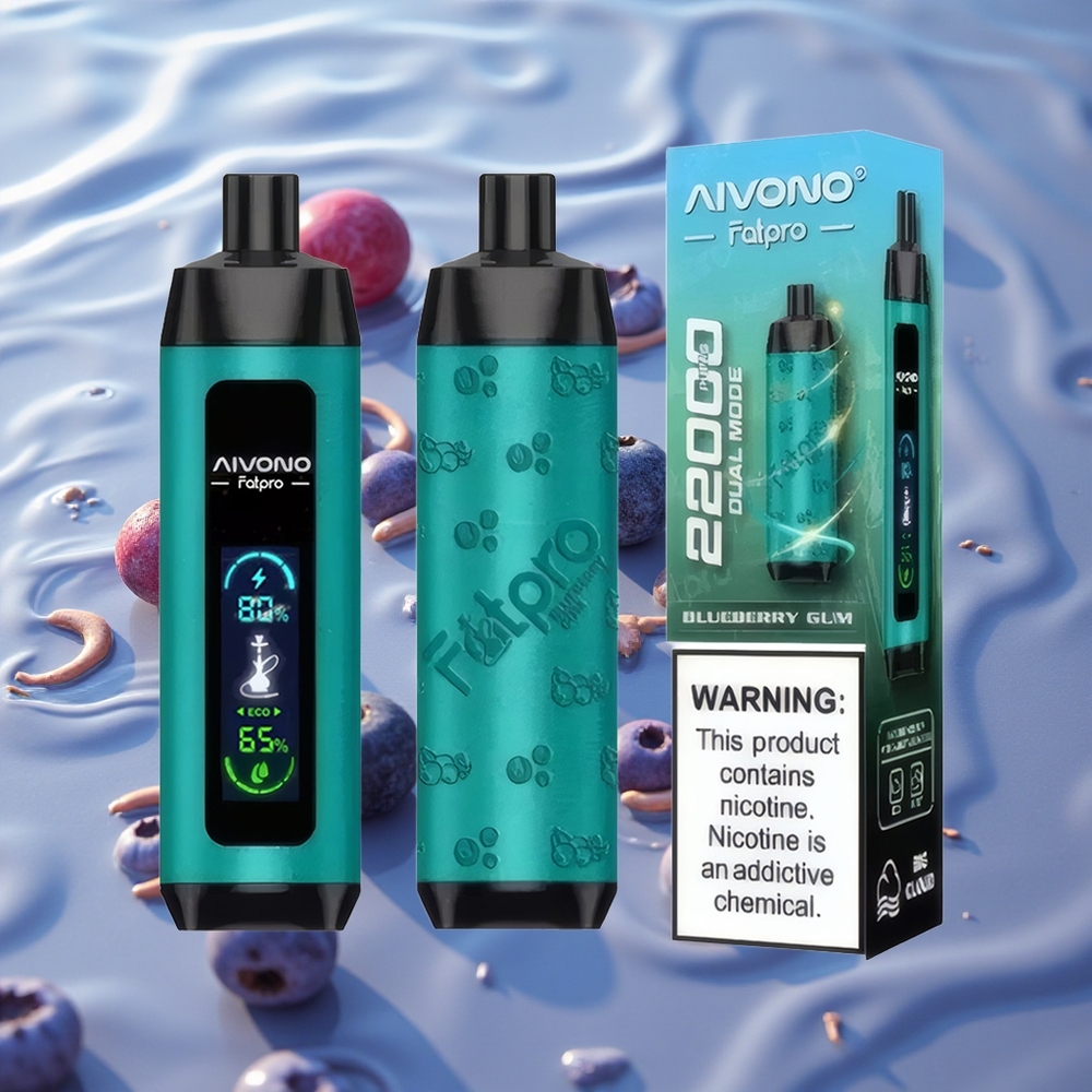 Aivono AIM FATPRO 22000 Puffs Blåbær Oppladbar 28ml E-væske