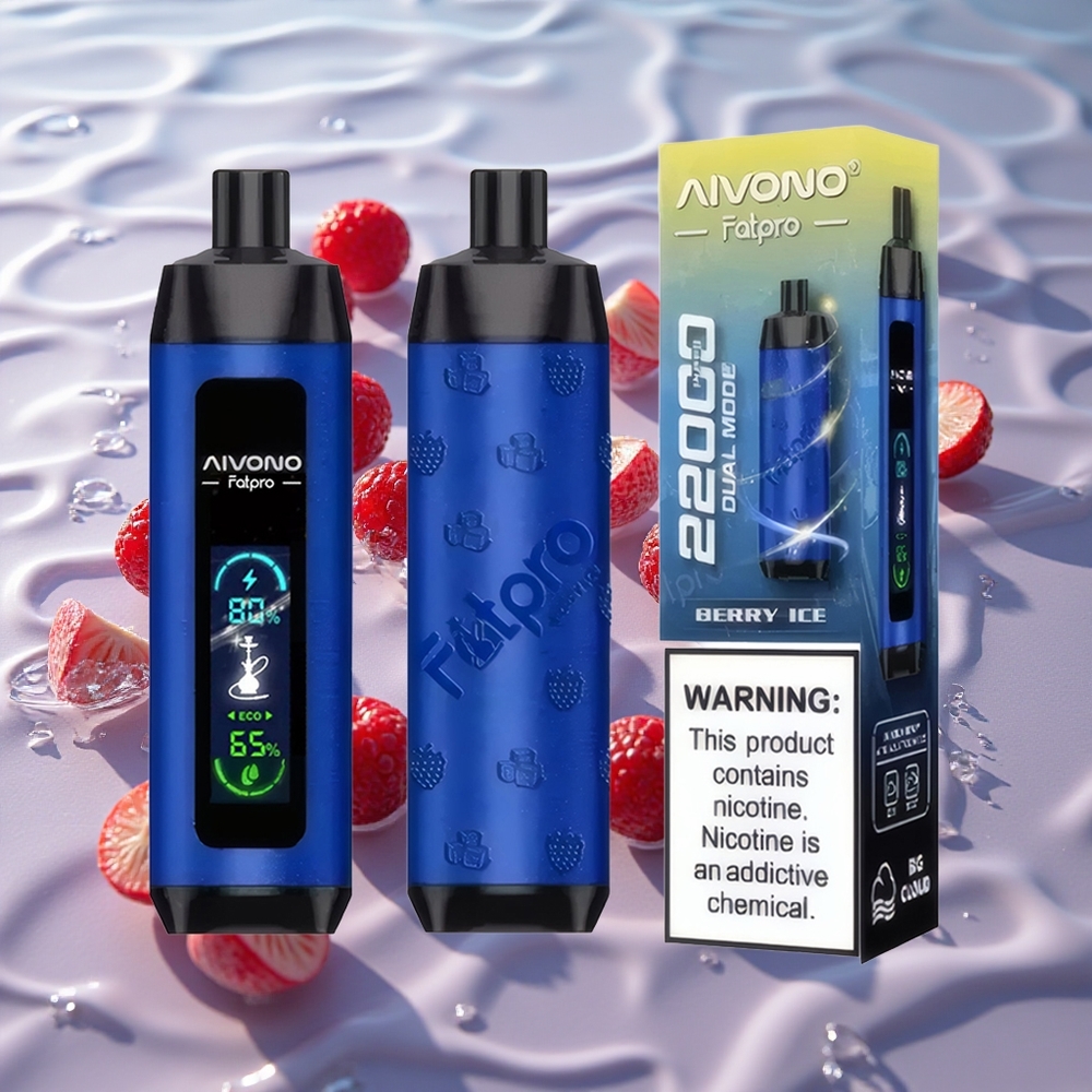 Aivono AIM FATPRO 22000 Puffs Oppladbar Bær-Iss