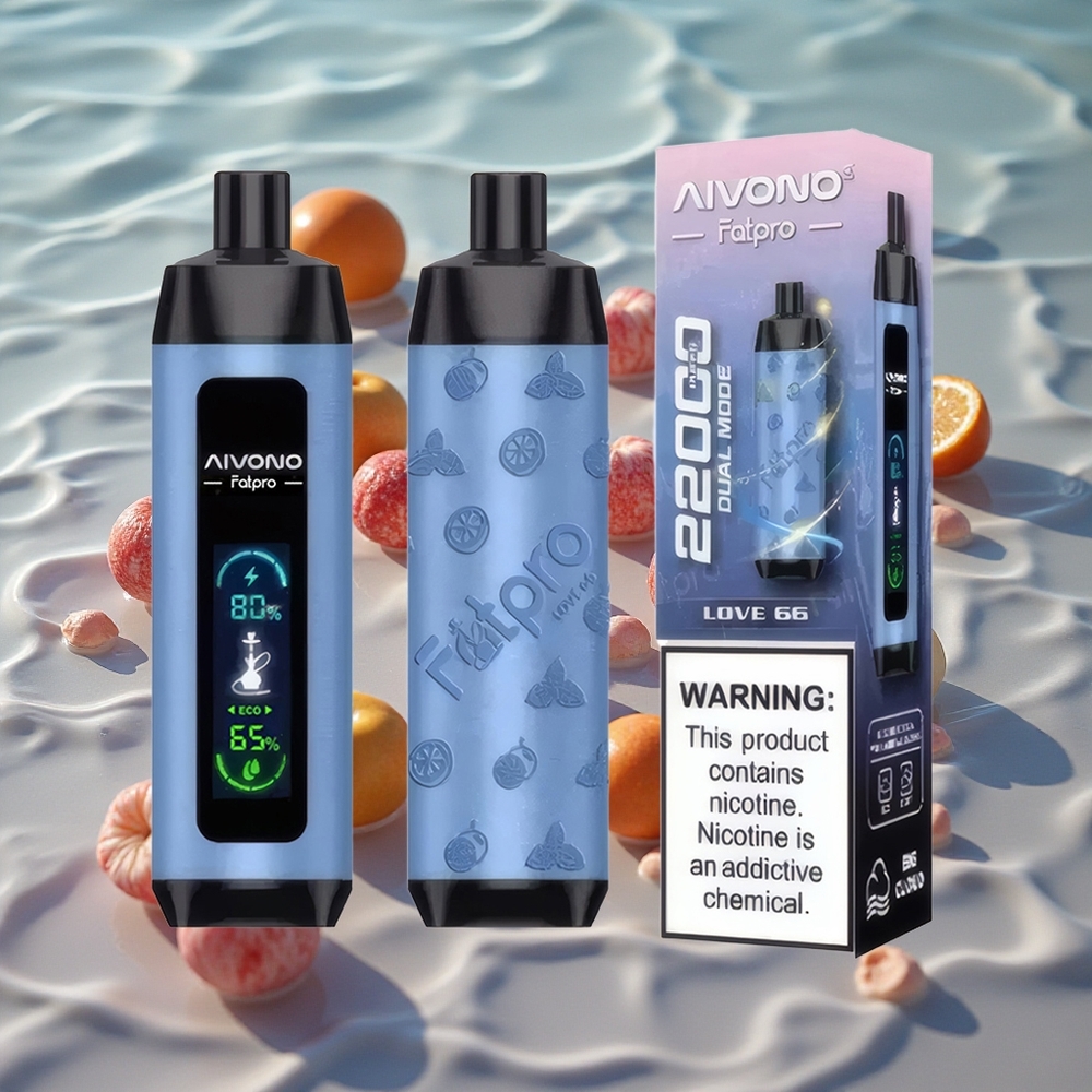 Aivono AIM FATPRO 22000 Puffs Oppladbar Kjærlighet 66 med 28ml E-væske og 0,6 ohm Mesh Coil