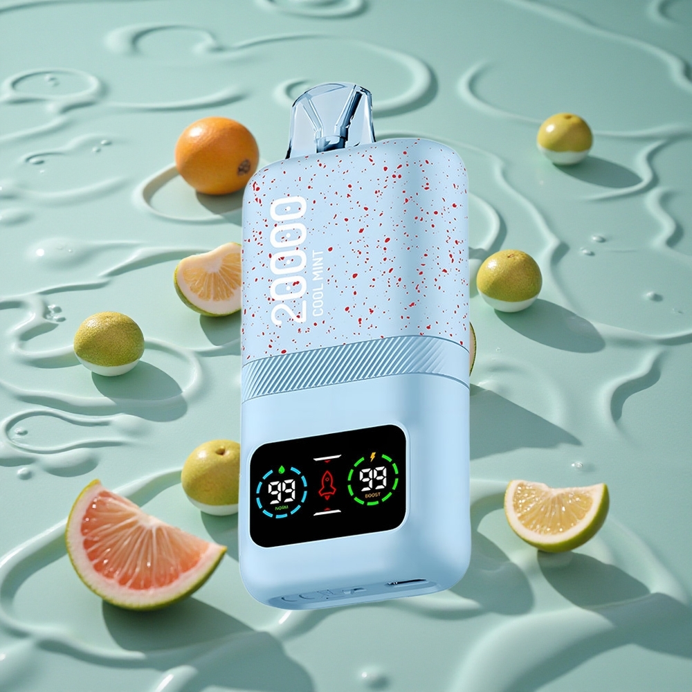 Aivono AIM MAGIC 20000 Puffs Oppladbar E-sigarett Kjølig mynte med LCD-skjerm