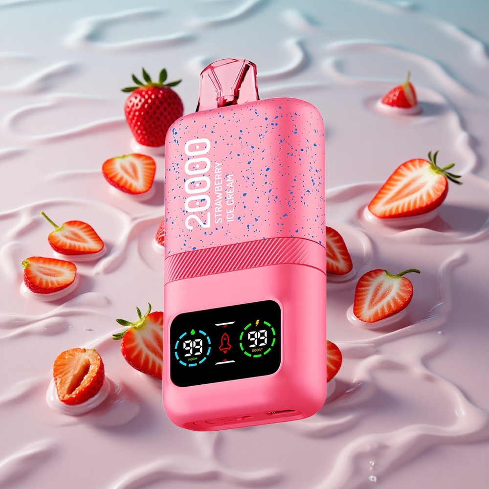 Aivono AIM MAGIC 20000 Puffs Type-C Ladbar Jordbær Iskrem