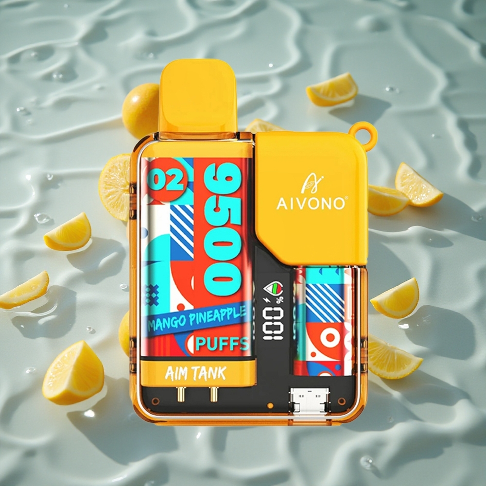 Aivono AIM-TANK 9500 Puffs Mango Ananas med 18ml E-væske og LCD-skjerm