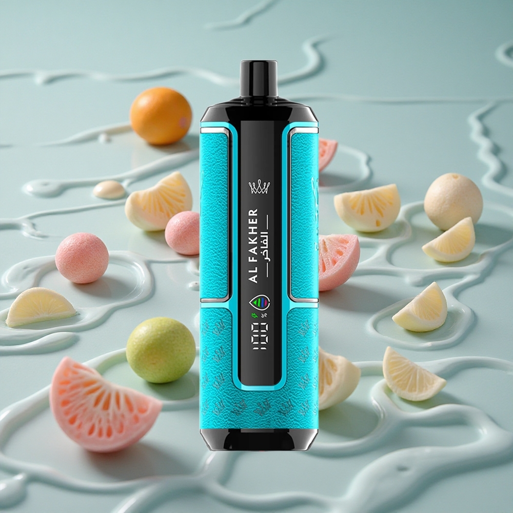 Al Fakher Crown Bar 15K Hypermax Engangs Vape Kit Tygge-Mynte med 15000 Puffs og Type-C Lading