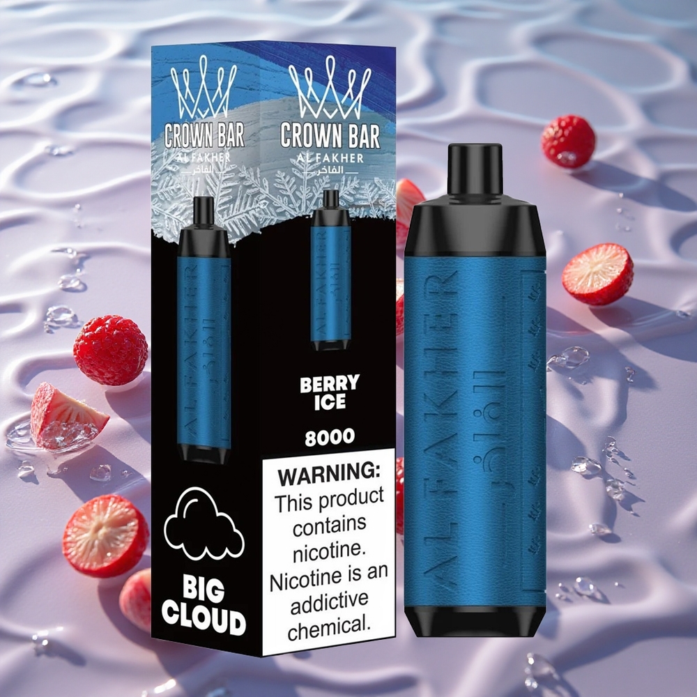 Al Fakher Crown Bar 8000 Crystal Engangs Vape Bæris