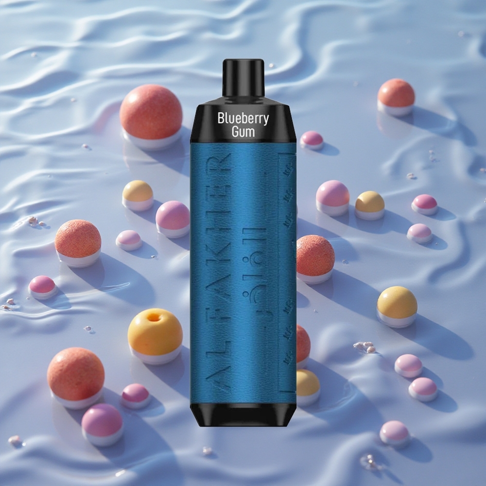 Al Fakher Crown Bar 8000 Crystal Engangs Vape Blåbærtygge med 18ml e-Liquid Kapasitet og 8000 Trekk