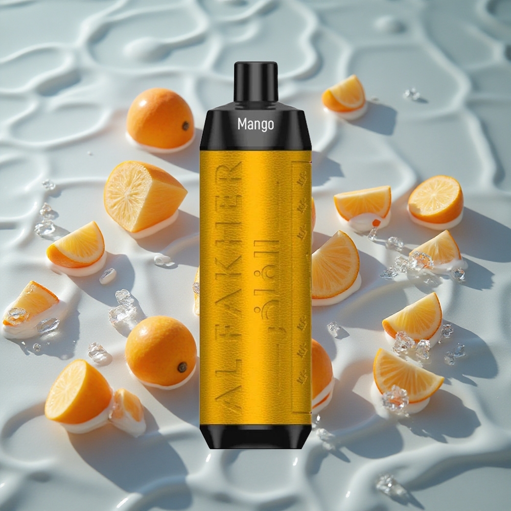 Al Fakher Crown Bar 8000 Crystal Engangs Vape Mango Is med 18ml e-Væske og 8000 Trekk