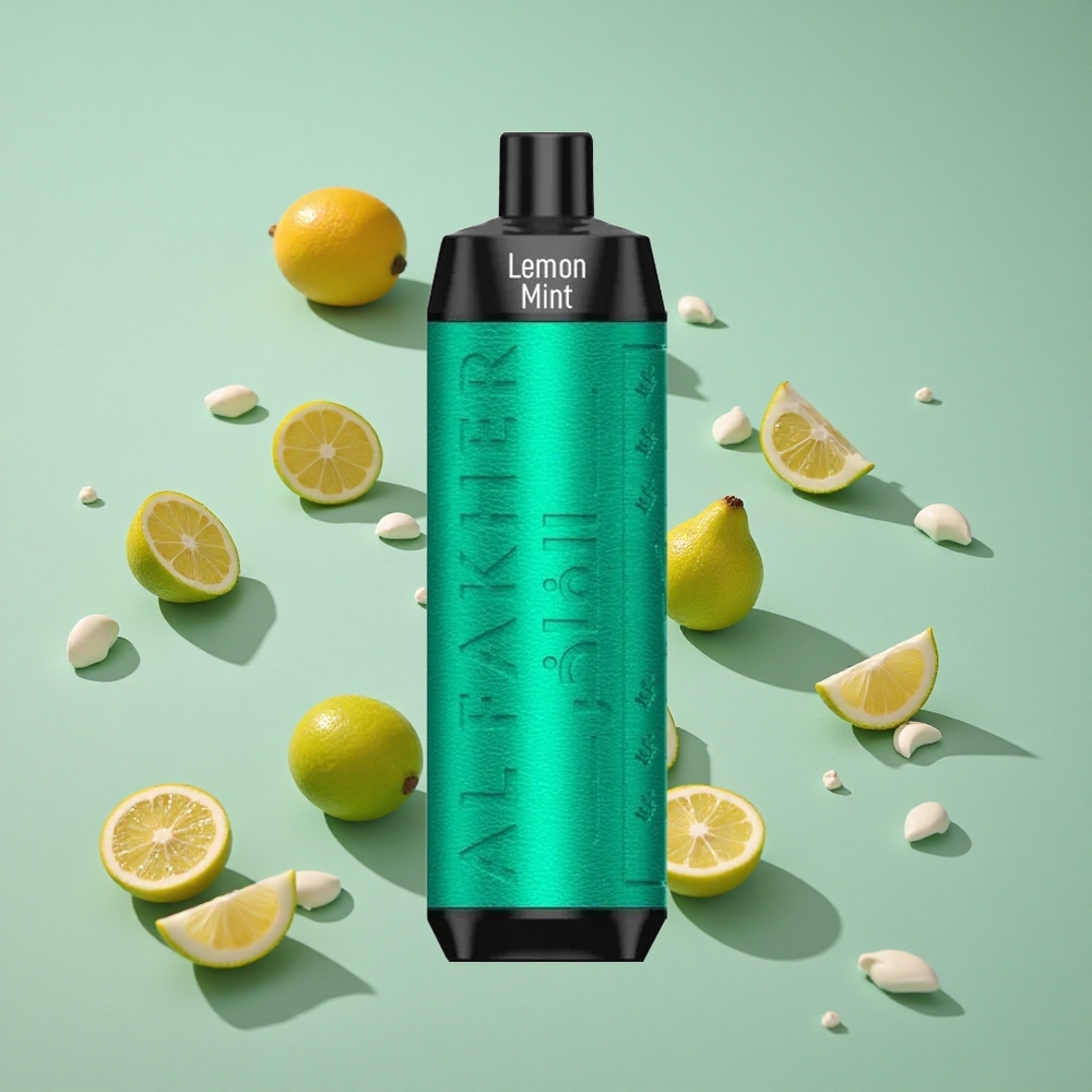 Al Fakher Crown Bar 8000 Crystal Engangs Vape Sitron Mynte med 18ml e-Væske og 8000 Trekk