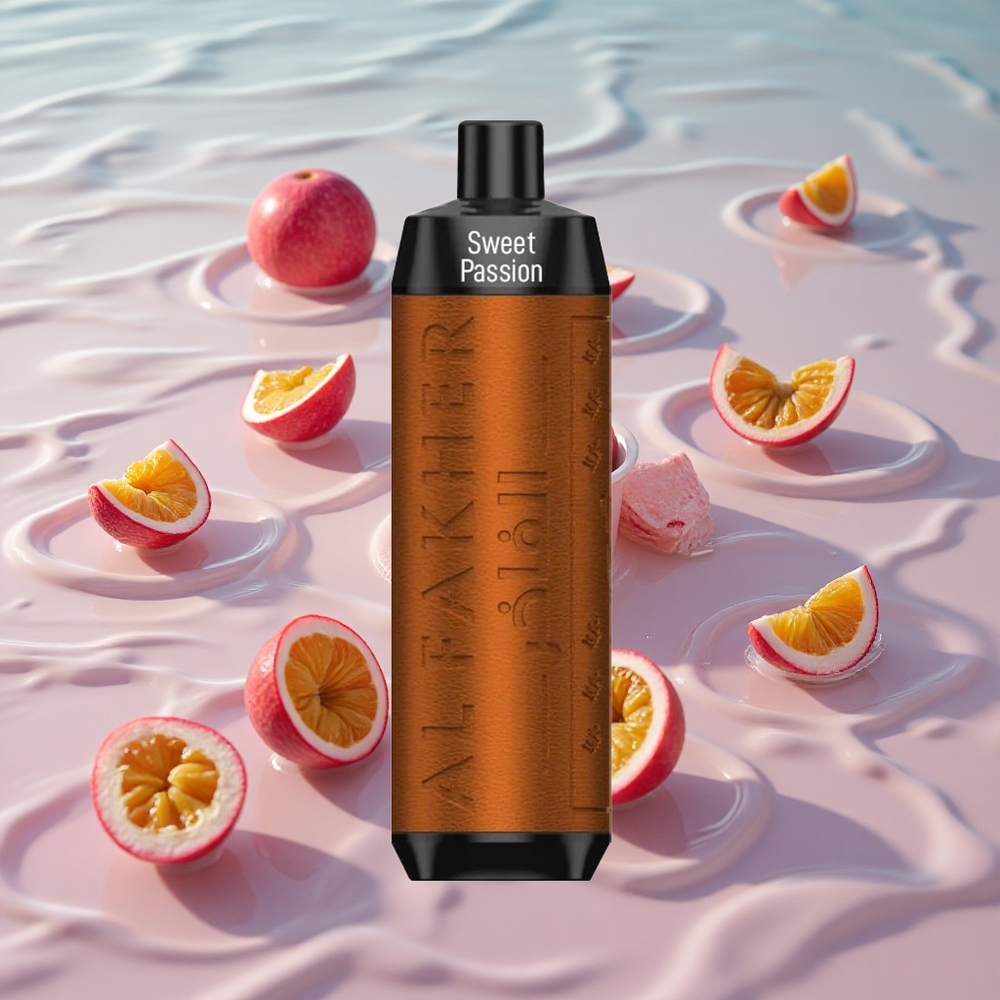 Al Fakher Crown Bar 8000 Søt Pasjonsfrukt med 18ml e-Væske