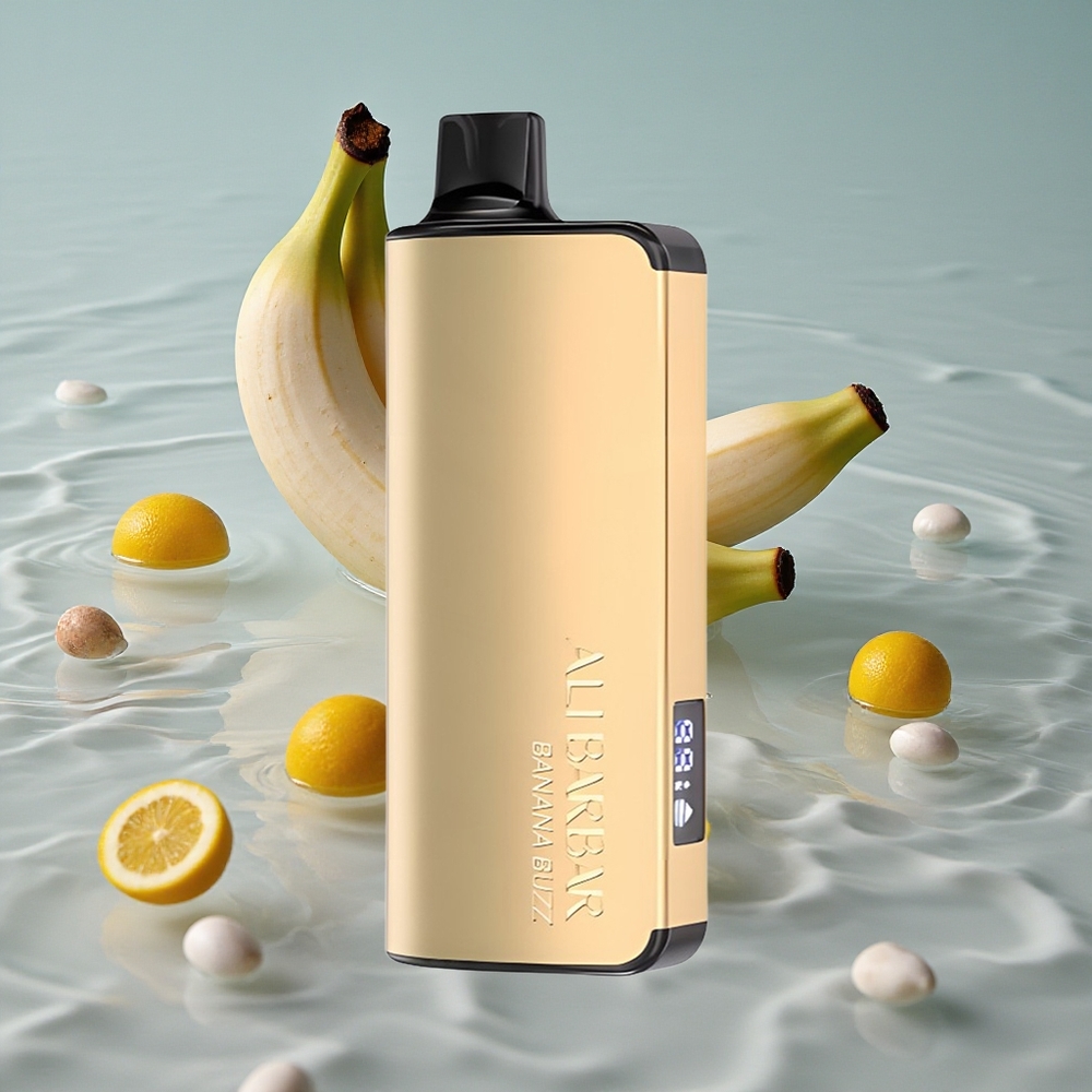 Alibarbar Ingot 9000 Puffs Engangs Vape Bananrus med 22ml E-væske og 2350mAh Batteri