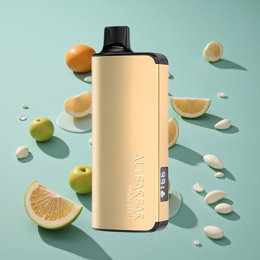 Alibarbar Ingot 9000 Puffs Engangs Vape Kjølig Mynte med 22ml E-væske og 2350mAh Batteri