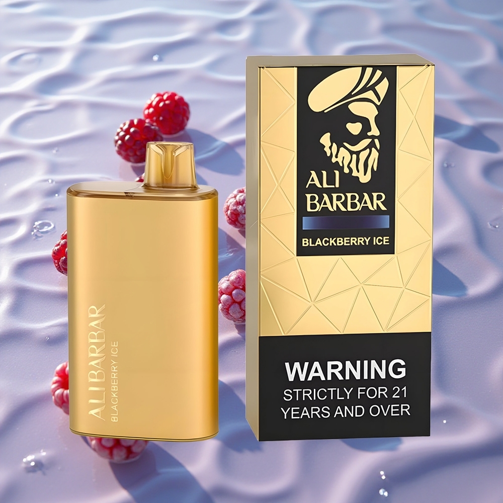 Alibarbar Rich 8000 Puffs Engangs Vape Bjørnebær Is med 20ml Væske og 2000 mAh Batteri