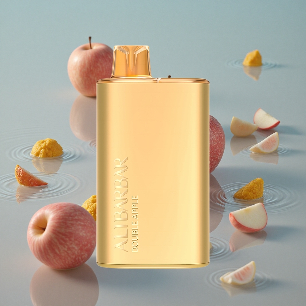Alibarbar Rich 8000 Puffs Engangs Vape Dobbel Eple med 20ml E-væske og 2000 mAh Batteri