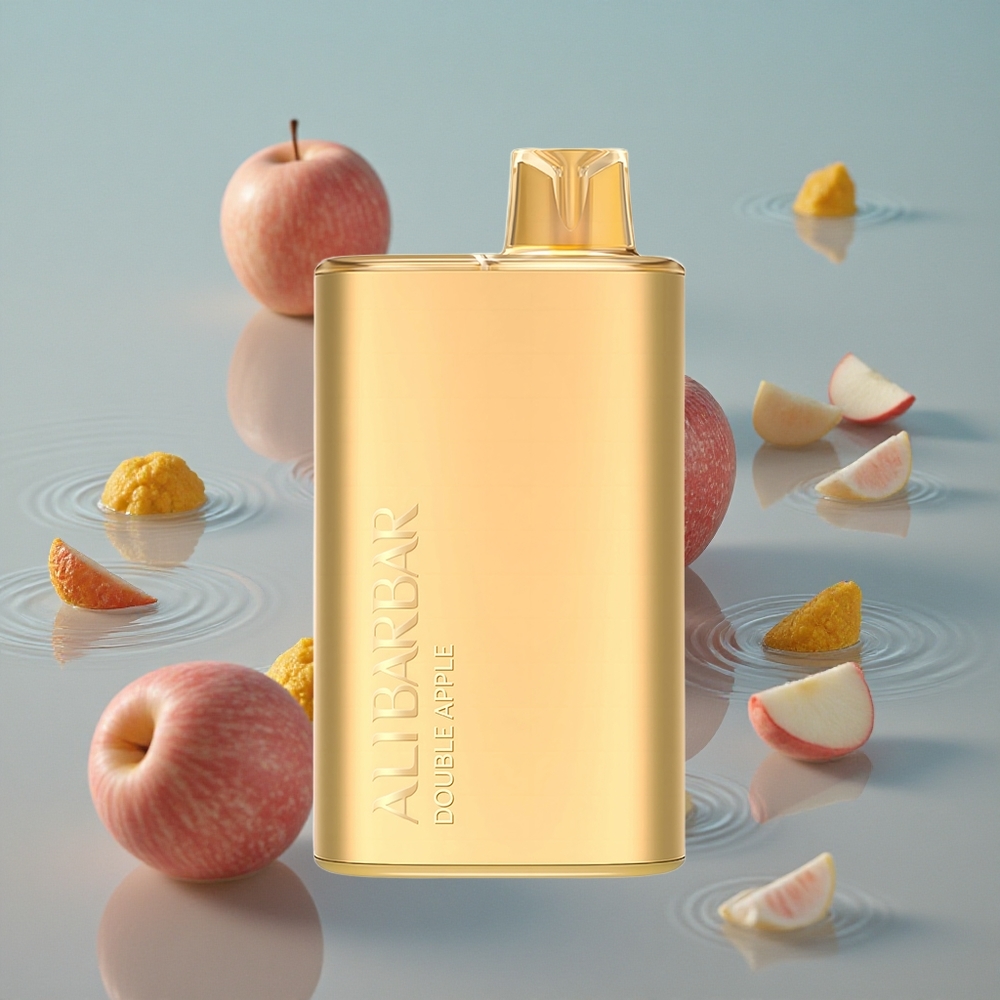 Alibarbar Rich 8000 Puffs Engangs Vape Dobbel Eple med 20ml E-væske og 2000 mAh Batteri