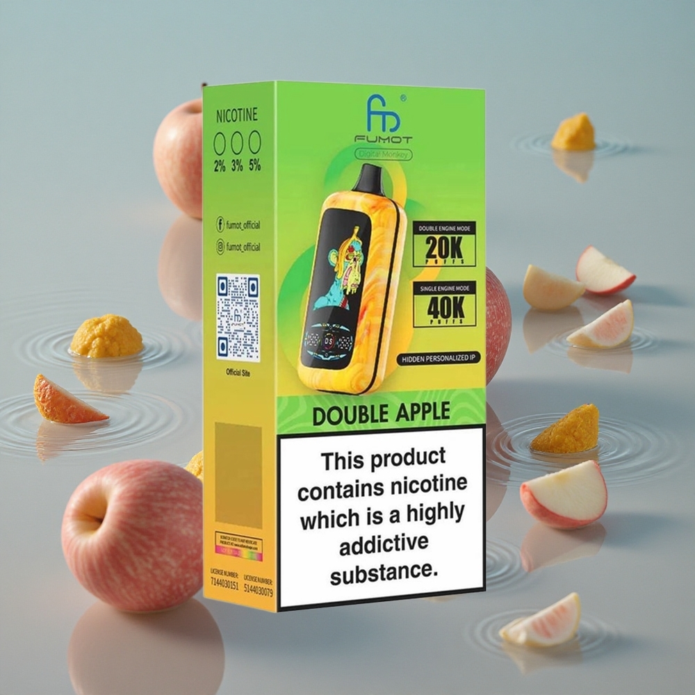 Fumot Digital Monkey 40000 Dobbel Eple Dual Mesh Coil