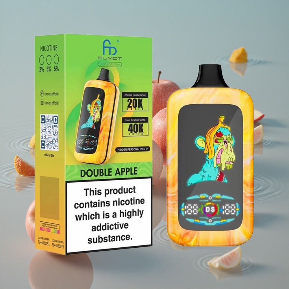 Fumot Digital Monkey 40000 Dobbel Eple Dual Mesh Coil