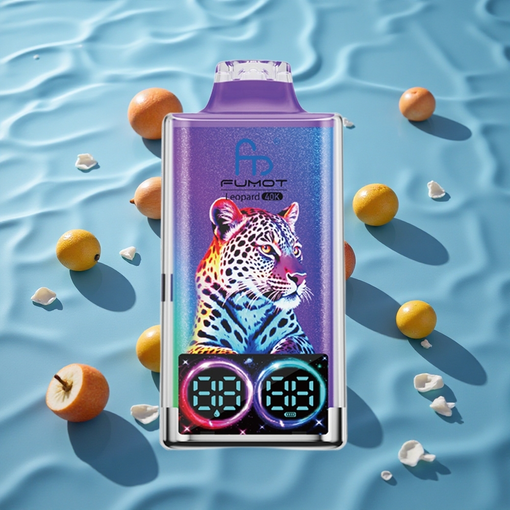 Fumot Leopard 40K Puffs Engangs Vape Herr Blå med 0%/2%/3%/5% Nikotin og 700mAh Batteri
