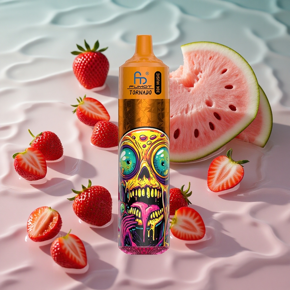 Fumot RandM Tornado 30000 Puffs Jordbær Vannmelon 30mL 2%/5% Nikotin