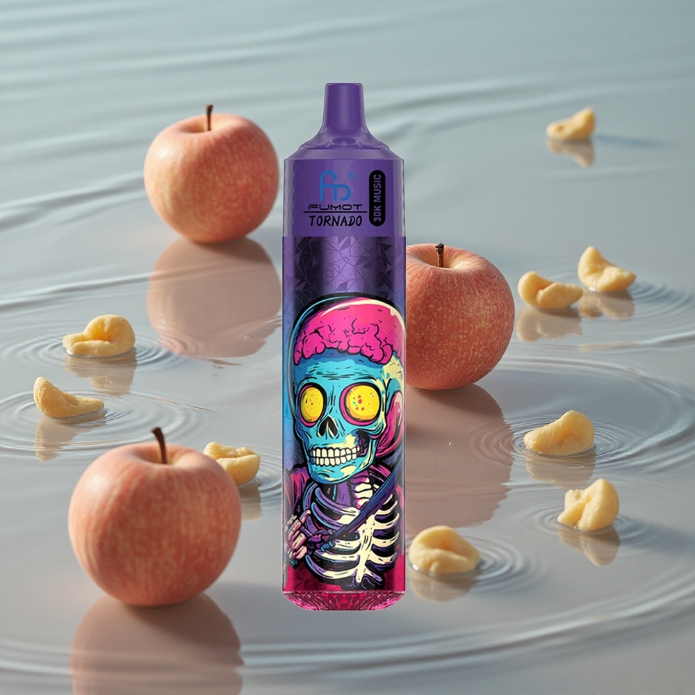 Fumot Randm Tornado 30000 Puffs Oppblåsbar E-sigarett Triple Eple med 30ML og 600mAh Batteri