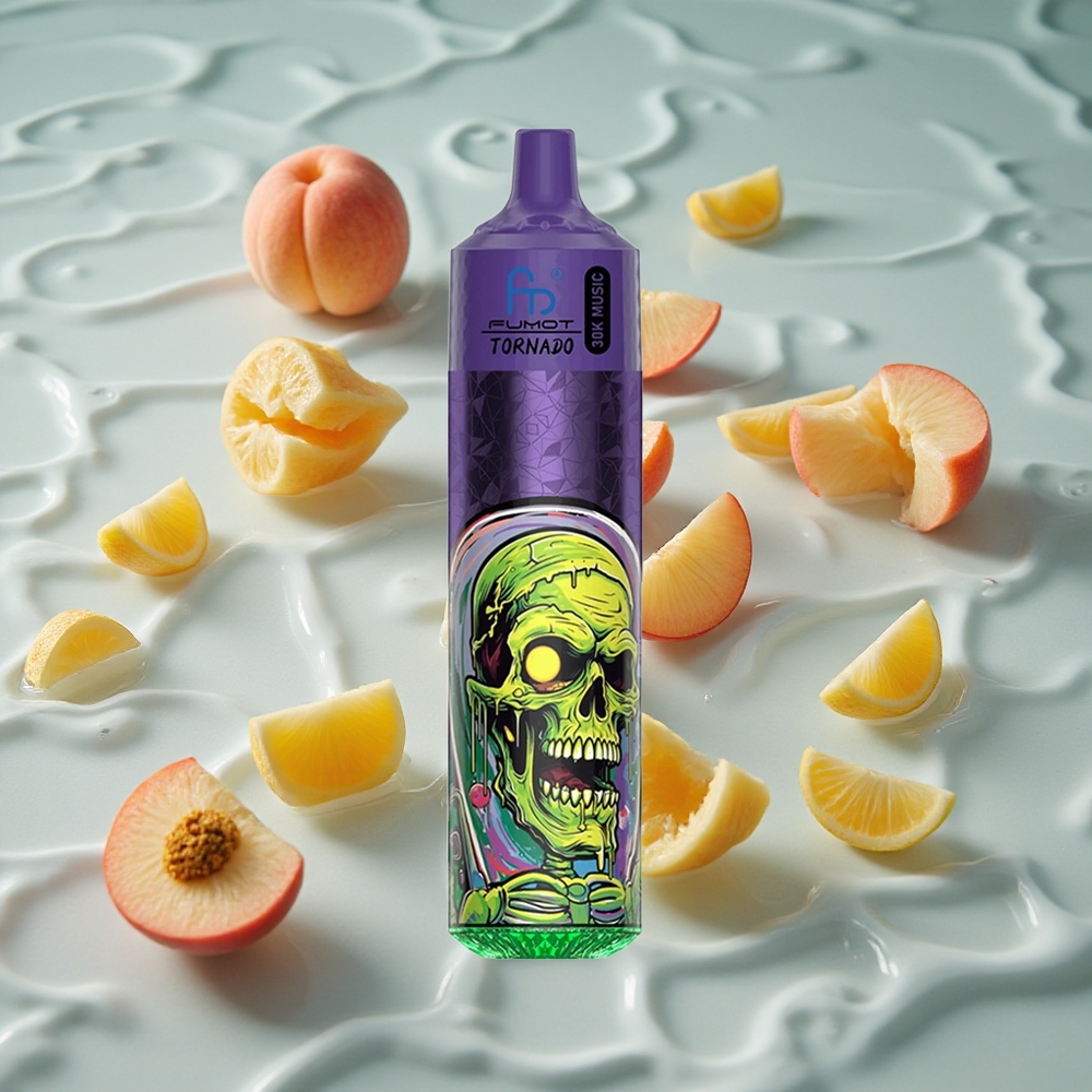 Fumot Randm Tornado 30000 Puffs Oppladbar Engangs Vape Fersken Mango Ananas