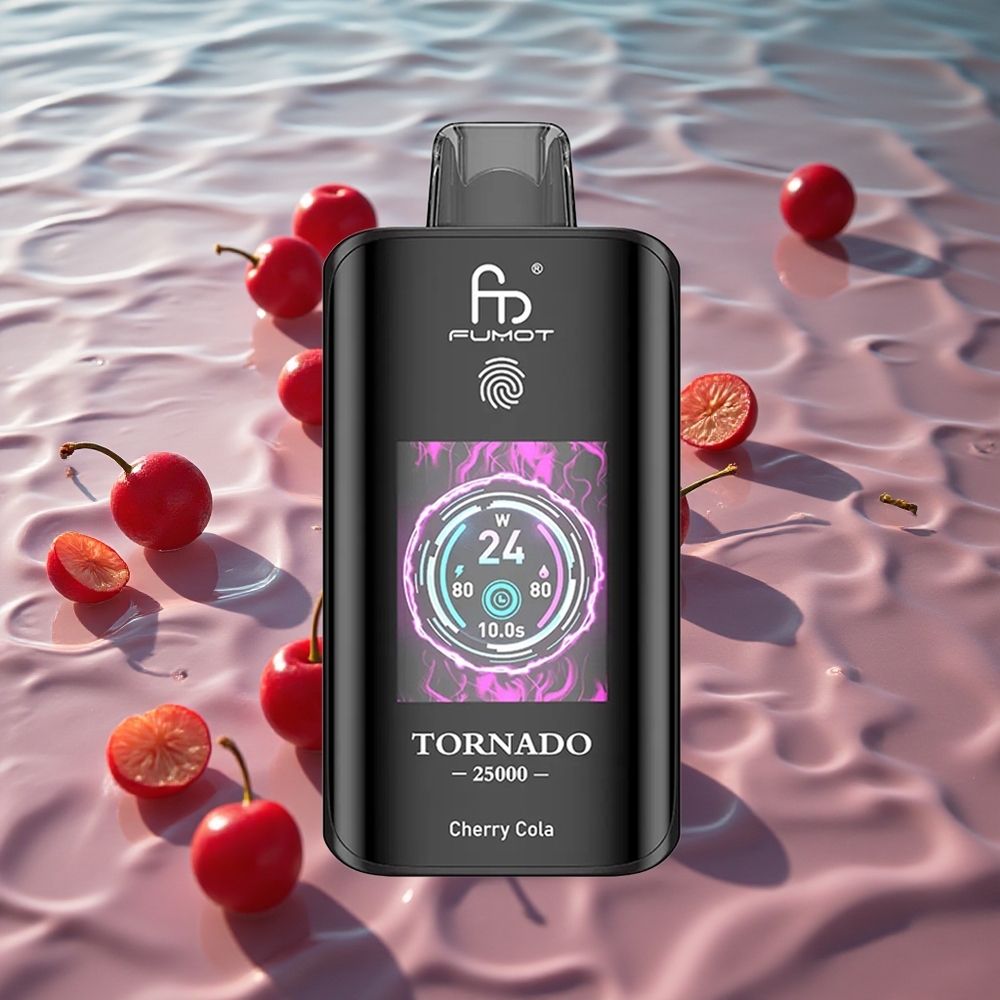 Fumot Tornado 25000 Puffs HD Skjerm Kirsebær Cola