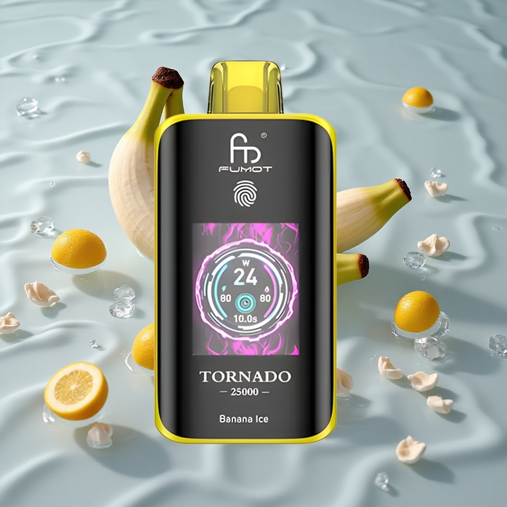 Fumot Tornado 25000 Puffs Oppladbar Batteri Bananis
