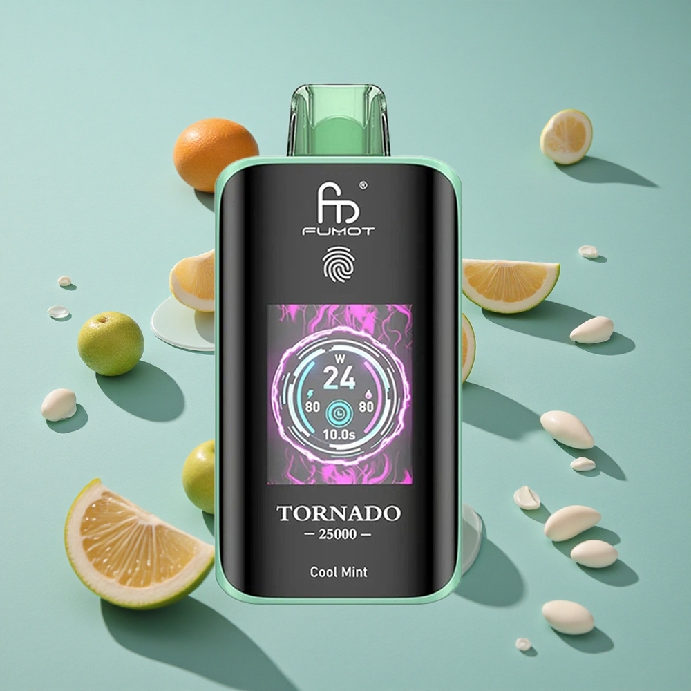 Fumot Tornado 25000 Puffs Oppladbar Batteri Kjempemynte