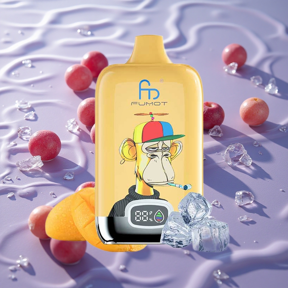 Fumot Tornado Digital Box 12000 Puffs Engangs Vape Drueis med 20ml E-Væske og Mesh Coil