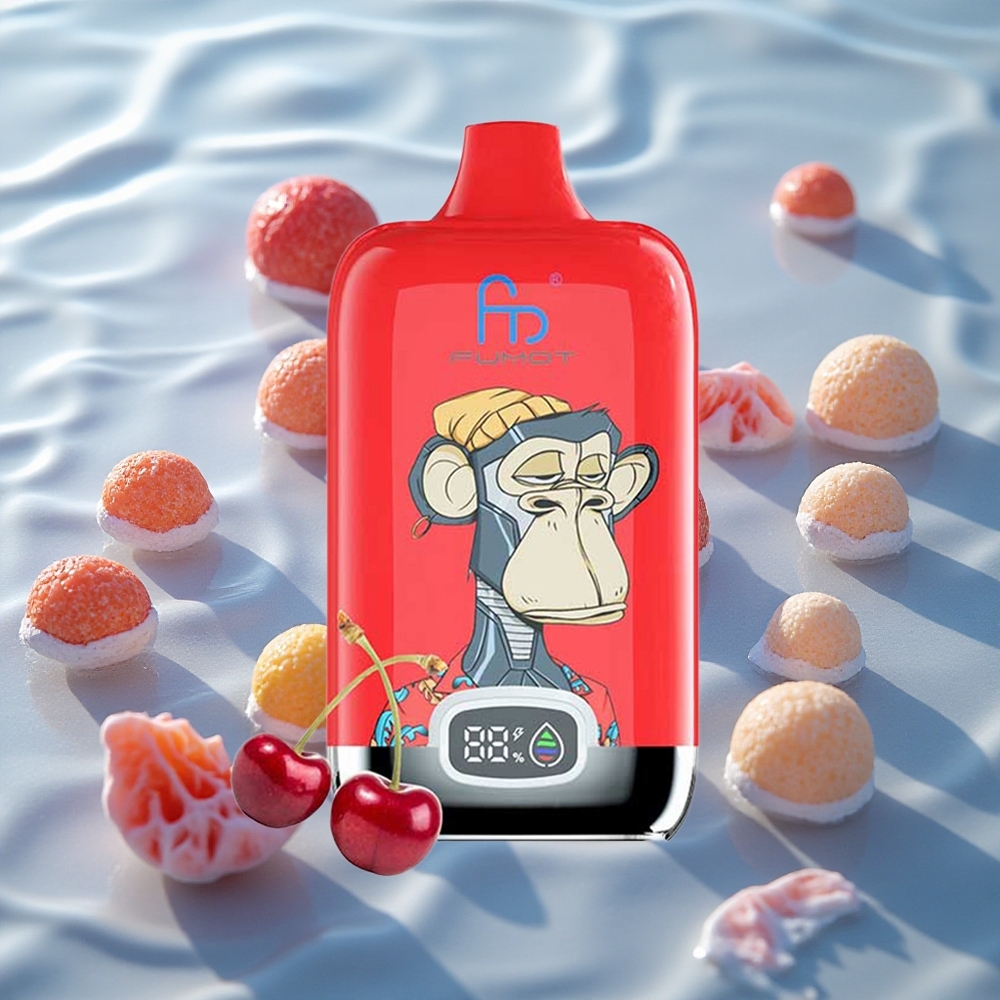 Fumot Tornado Digital Box 12000 Puffs Engangs Vape Ispops med 20ml E-Væske og Mesh Coil