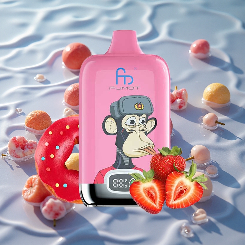 Fumot Tornado Digital Box 12000 Puffs Engangs Vape Lyst Is med Mesh Coil