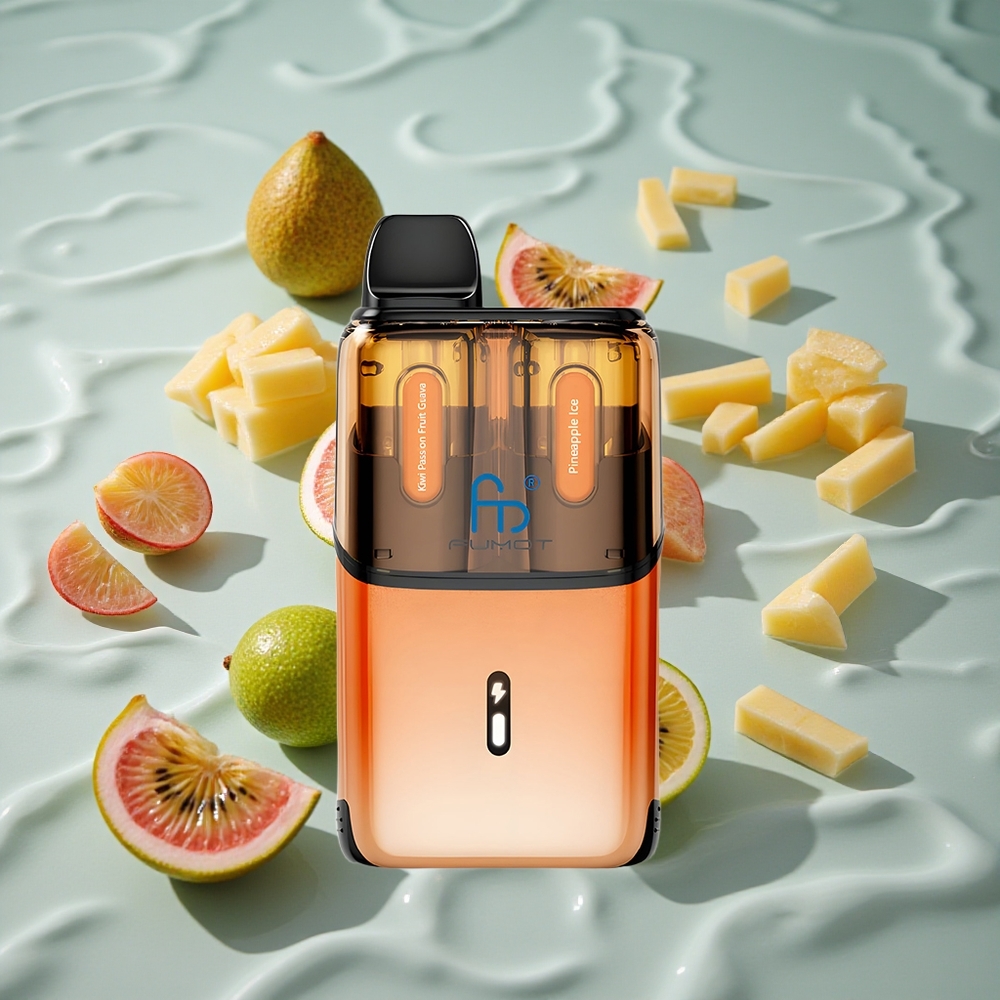 Fumot Ultra T32000 Engangs Vape Kiwi Pasjonsfrukt Guava - Ananas Is med 32000 Puffs og Type-C Hurtiglading