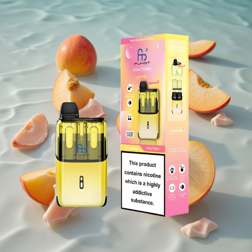 Fumot Ultra T32000 Engangs Vape Triple Mango - Saftig Fersken med 32000 Puffs