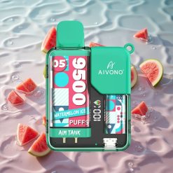 Aivono AIM-TANK 9500 Puffs Vanndisko Is med 18ml E-væske