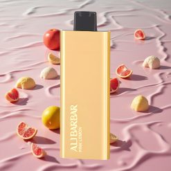 Alibarbar Pandora 7000 Puffs Engangs Vape Rosa Sitron med 17 ml væske og 1.0 Ω motstand