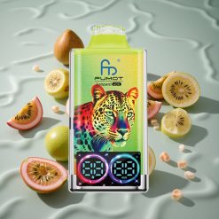 Fumot Leopard 40K Puffs Engangs Vape Kiwi Pasjonsfrukt Guava med 700mAh Batteri og Digitalt Rør Oljekraftvisning