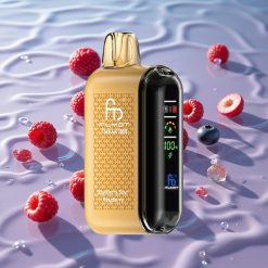 Fumot Tornado 20000 Puffs Oppladbar E-damp med Blåbær og Sur Bringebær og Smart Skjerm